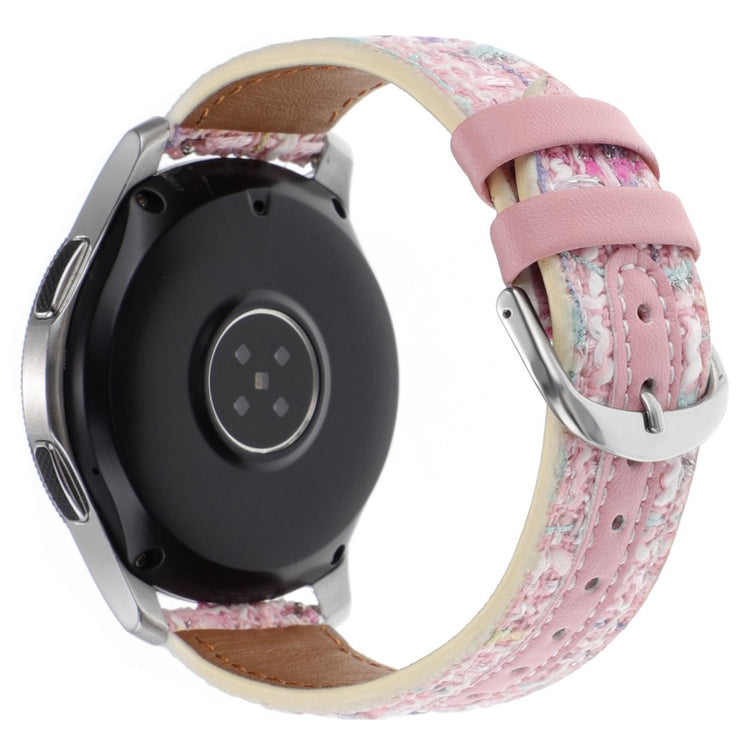 Huawei Watch GT 5 46mm / Watch 4 / 4 Pro Replacement Strap 22mm Woolen+PU Watch Band - Pink#serie_4