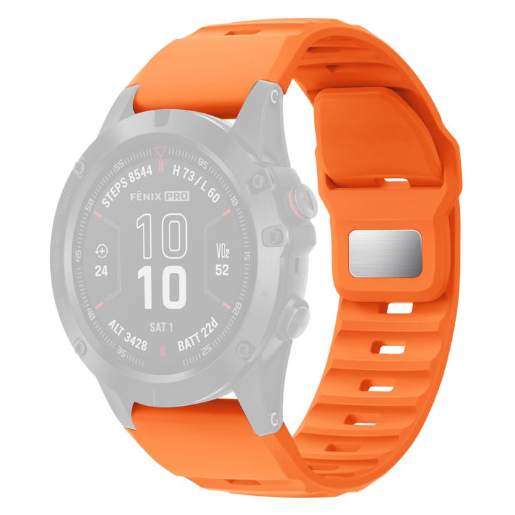 26mm Silicone Band Garmin Fenix 8 51mm / Enduro 3 / Enduro 2 Quick Release Watch Strap - Orange#serie_3