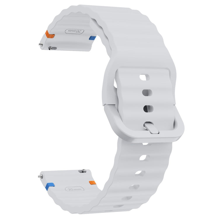 22mm Silicone Band Xiaomi Watch S4 Sport / Redmi Watch 5 Active Wave Design Watch Strap - Light Grey#serie_7