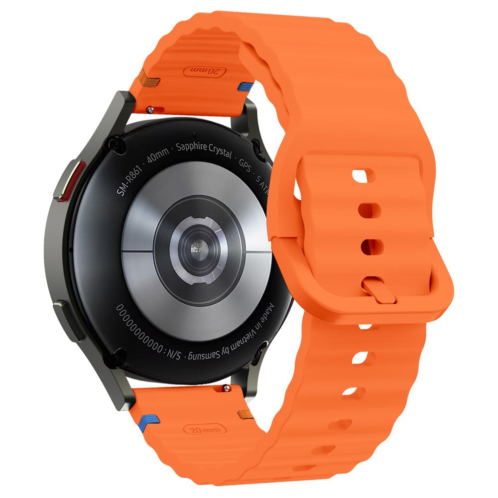 20mm Silicone Band Garminactive 5 / Garmin vivoactive 5 / Venu Sq Wave Design Watch Strap - Orange#serie_1