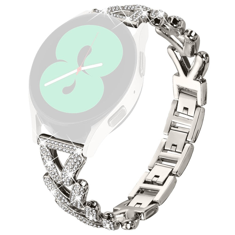 Metal Twisted Watch Band Rhinestone Decor Garmin Approach S40 / Forerunner 158 Watch Strap - Starlight#serie_4