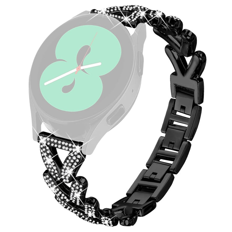 Metal Twisted Watch Band Rhinestone Decor Verizon GizmoWatch Disney Edition Watch Strap - Black#serie_1
