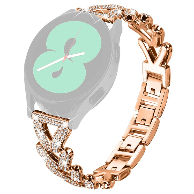 Metal Twisted Watch Band Rhinestone Decor Verizon GizmoWatch Disney Edition Watch Strap - Rose Gold#serie_3