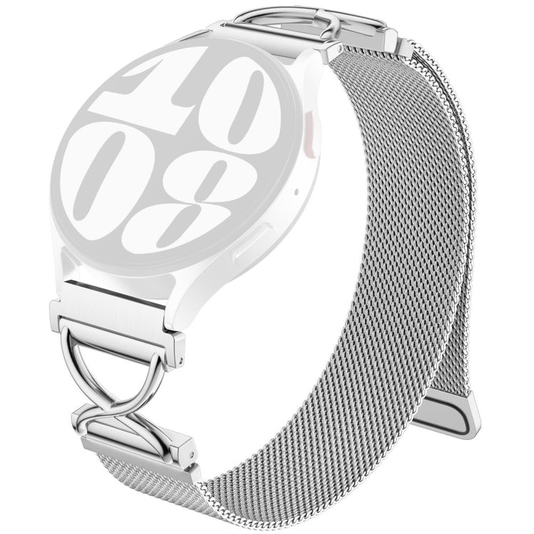 Garmin vivoactive 5 / GarminActive 5 Watch Band Magnetic Stainless Steel Milanese Strap with X-Shaped Connector - Silver#serie_1
