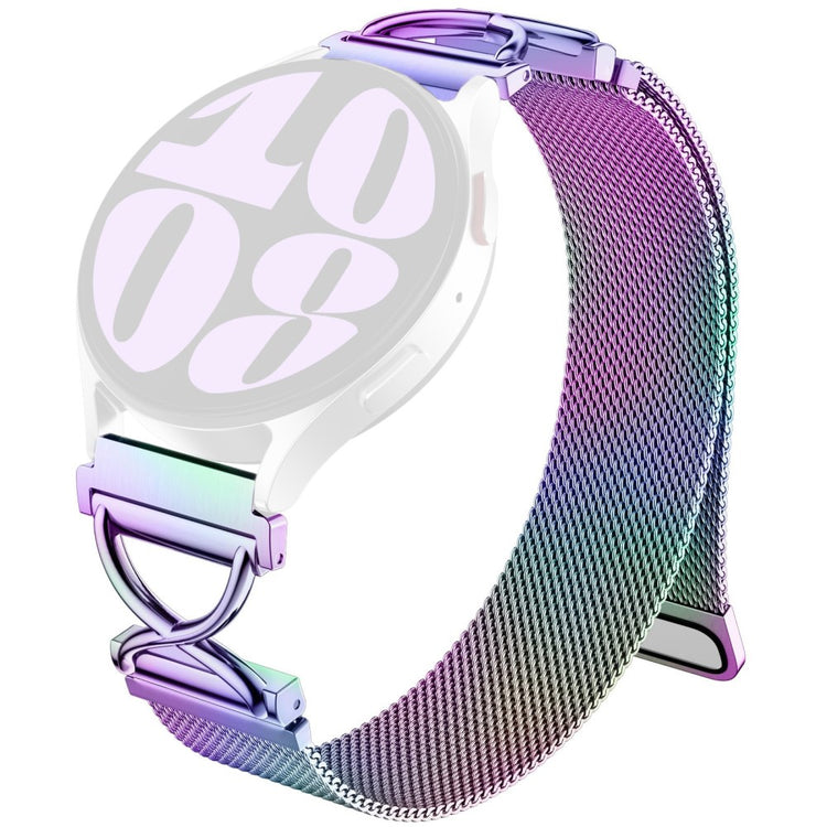 Samsung Galaxy Watch Active Milanese Band Electroplated Stainless Steel Magnetic Watch Strap with X-Shaped Connector - Multi-color#serie_5