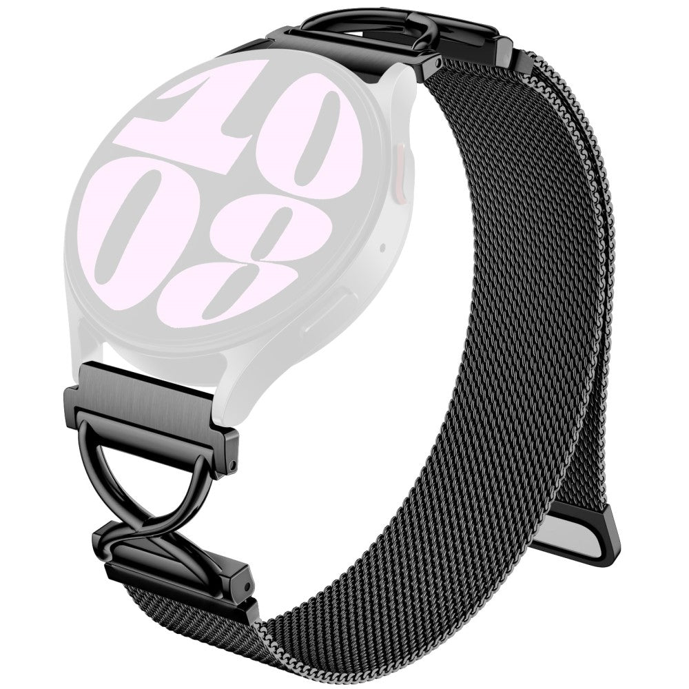 Huami Amazfit Pop Pro Milanese Band Electroplated Stainless Steel Magnetic Watch Strap with X-Shaped Connector - Black#serie_1