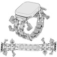Mega Cool Apple Smartwatch Metallo Universali Cinturino