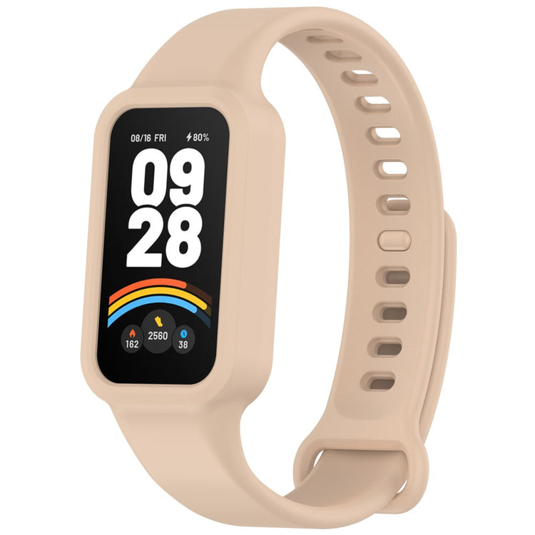 Xiaomi Smart Band 9 Active / Redmi Band 3 Watch Band Soft Silicone Strap with Watch Case - Pink#serie_4