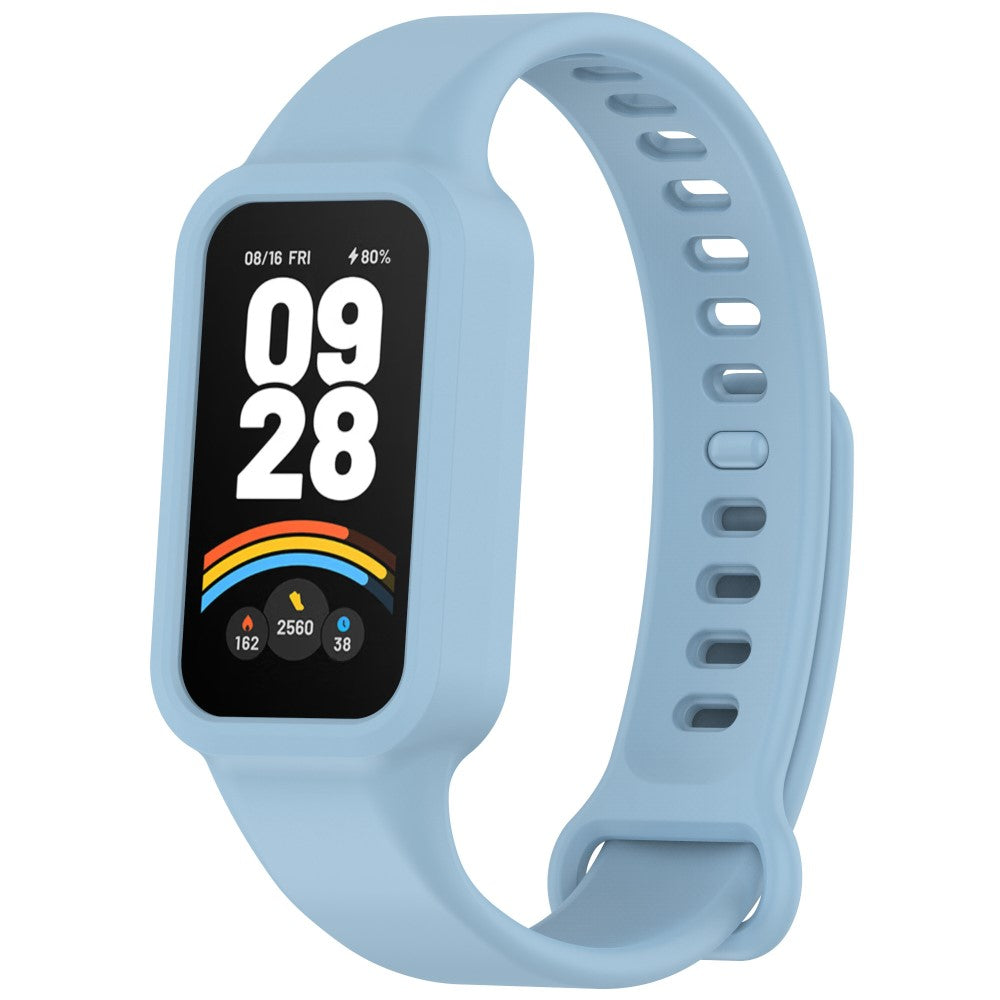 Xiaomi Smart Band 9 Active / Redmi Band 3 Watch Band Soft Silicone Strap with Watch Case - Sky Blue#serie_7