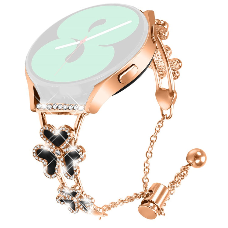 Haylou BLING LS12 Watch Strap Replacement Metal Band Heart Clover Decor - Rose Gold#serie_3