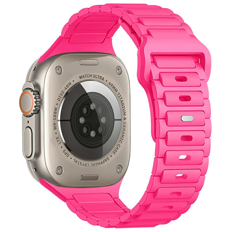 KALEBOL Watch Strap Apple Watch Series 10 46mm Three Bead Silicone Band - Rose#serie_2