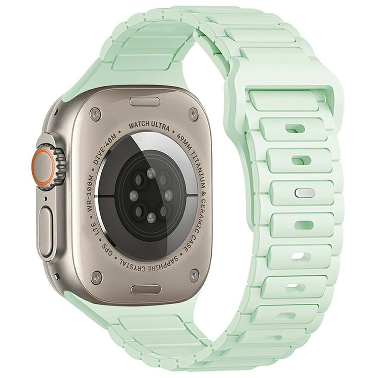 KALEBOL Watch Strap Apple Watch Series 10 46mm Three Bead Silicone Band - Mint Green#serie_4