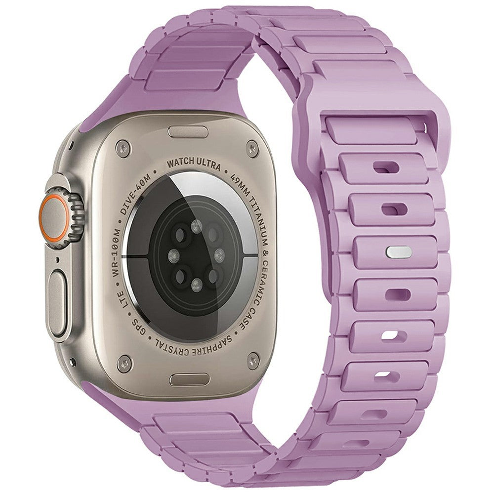 KALEBOL Watch Strap Apple Watch Series 10 46mm Three Bead Silicone Band - Light Purple#serie_10