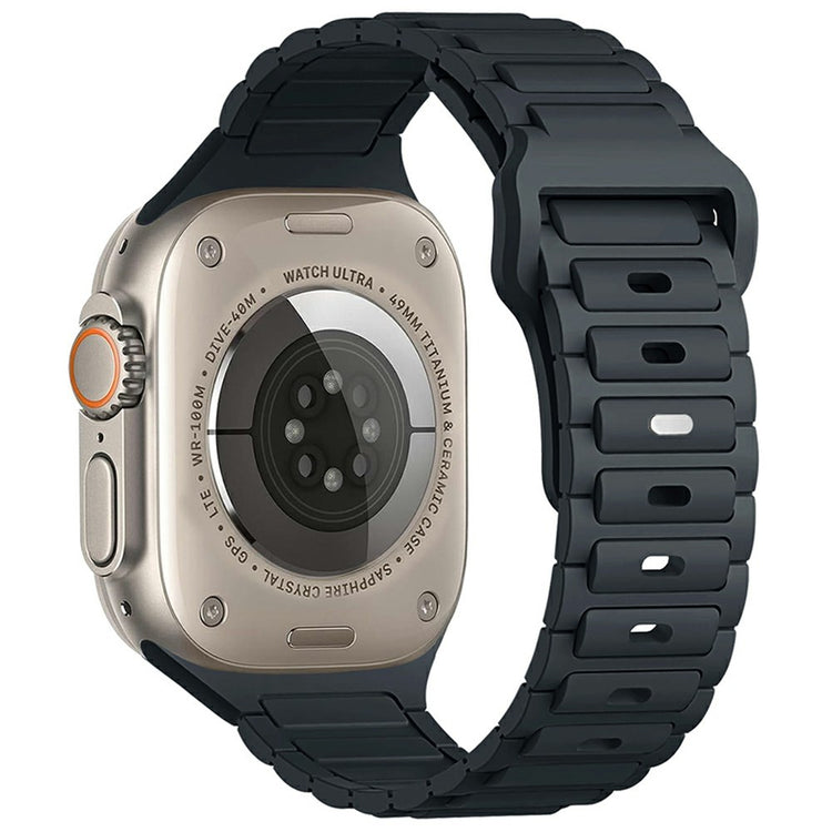 KALEBOL Watch Strap Apple Watch Series 10 46mm Three Bead Silicone Band - Midnight Blue#serie_11