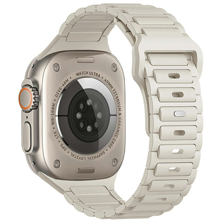 KALEBOL Watch Strap Apple Watch Series 10 46mm Three Bead Silicone Band - Starlight#serie_13