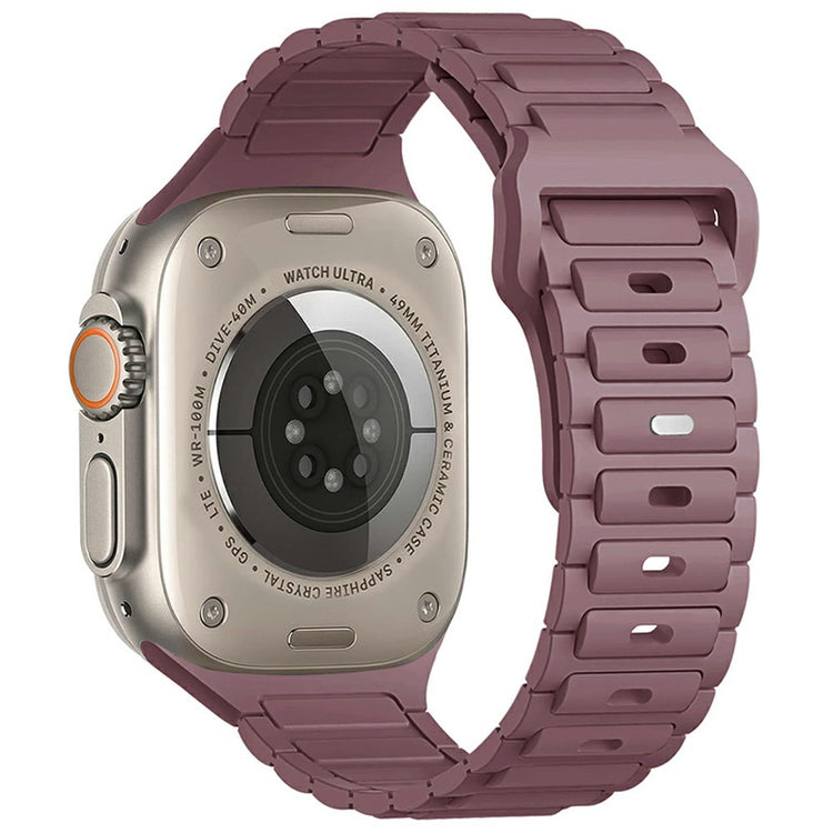 KALEBOL Watch Strap Apple Watch Series 10 46mm Three Bead Silicone Band - Smoky Purple#serie_14