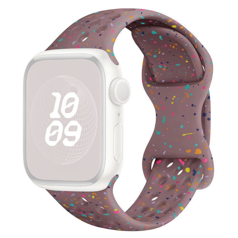 KALEBOL 20mm Silicone Strap Samsung Galaxy Watch6 / 5 Pro / 5 / GarminActive 5 Butterfly Clasp Watch Band - Smoky Purple#serie_16