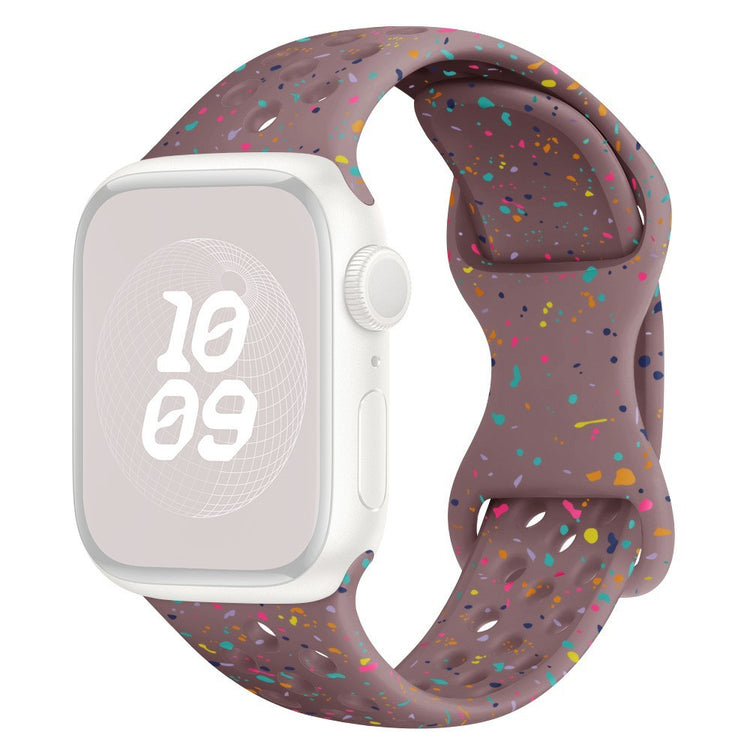 KALEBOL 20mm Silicone Strap Samsung Galaxy Watch6 / 5 Pro / 5 / GarminActive 5 Butterfly Clasp Watch Band - Smoky Purple#serie_16