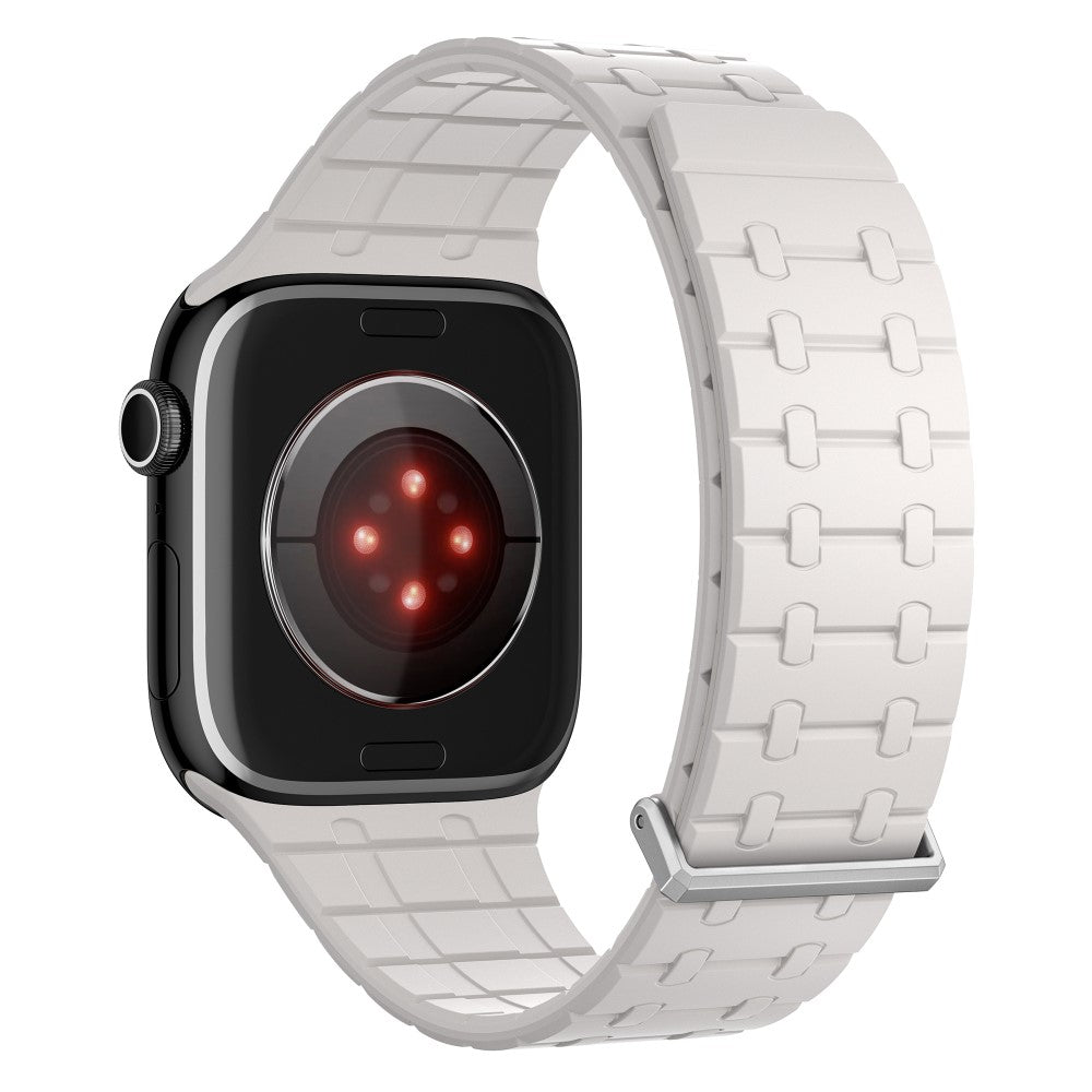 Magnetic Watch Band Apple Watch Series 10 46mm Replacement Silicone Strap - Starlight#serie_6