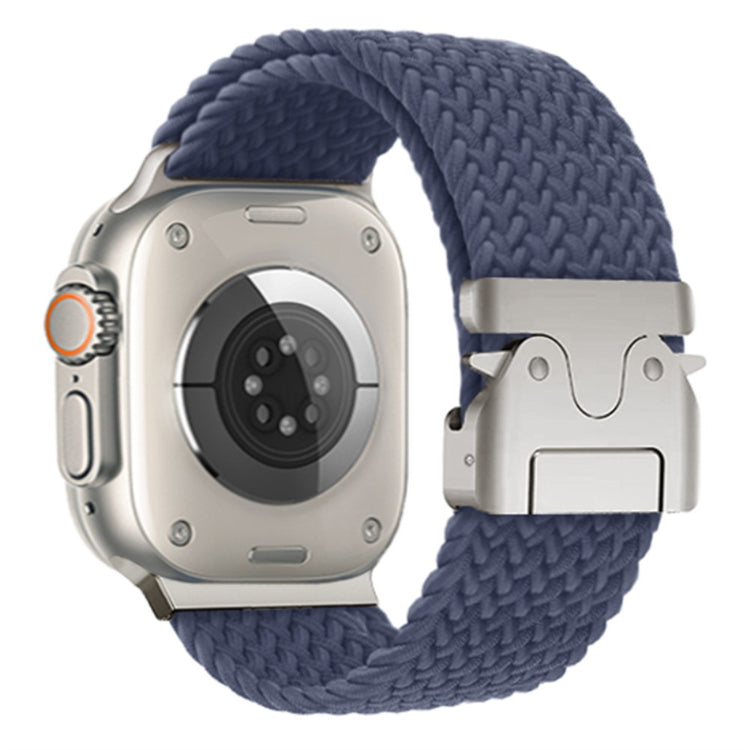 KALEBOL Nylon Braided Strap Apple Watch Series 10 46mm Band with Parachute Buckle - Blue#serie_2
