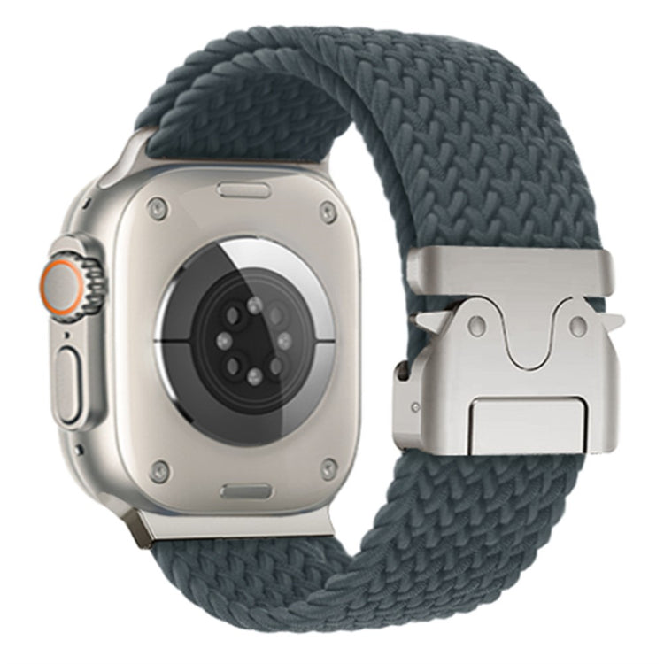 KALEBOL Nylon Braided Strap Apple Watch Series 10 46mm Band with Parachute Buckle - Lake Green#serie_6