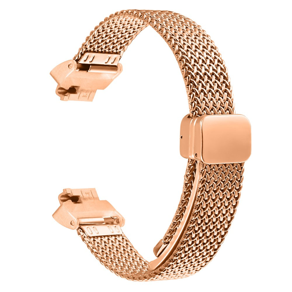 Milanese Watch Band Fitbit Inspire HR / Inspire 2 / Inspire Herringbone Stainless Steel Strap - Rose Gold#serie_1