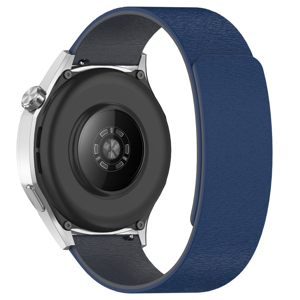 Watch Band Huawei Watch GT 5 Pro / GT 5 / GT 4 / GT 3 / GT 2 46mm Cloud Wood Grain Universal 22mm Silicone Magnetic Strap - Midnight Blue+Grey#serie_7