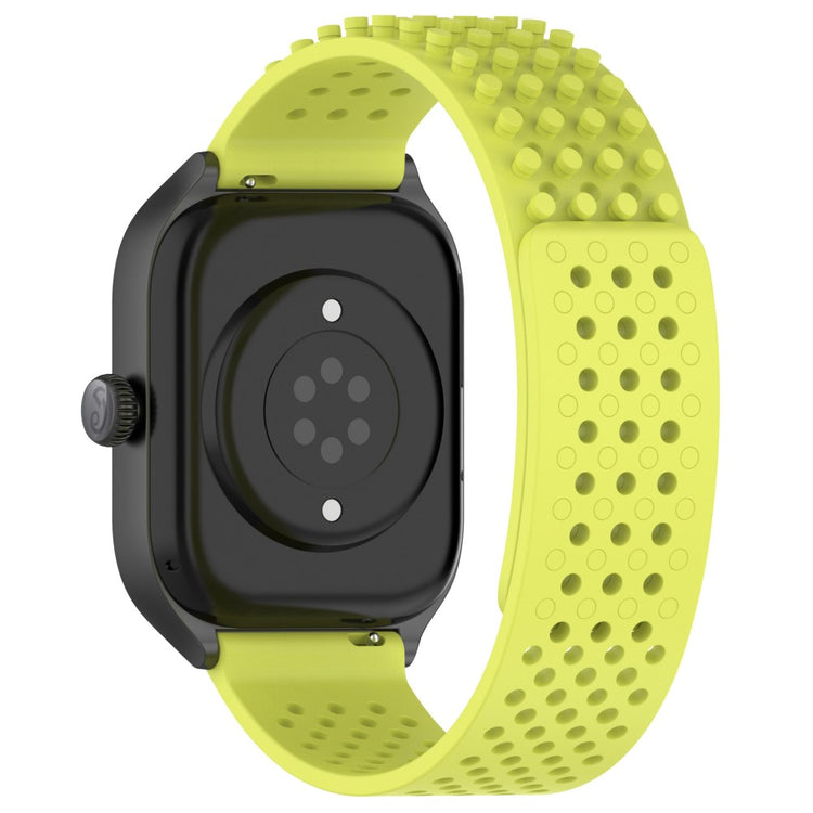 KALEBOL 20mm Silicone Strap Samsung Galaxy Watch6 Classic 47mm / 43mm / Huawei Watch GT 3 Pro 43mm Flat Push Type Watch Band - Lime#serie_5