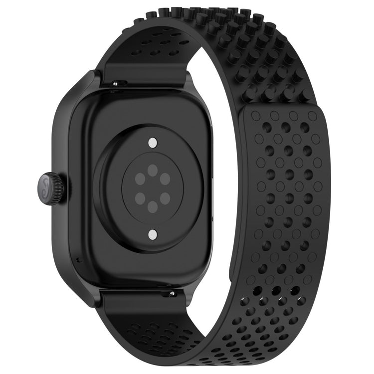 KALEBOL 20mm Silicone Strap Samsung Galaxy Watch6 Classic 47mm / 43mm / Huawei Watch GT 3 Pro 43mm Flat Push Type Watch Band - Black#serie_7