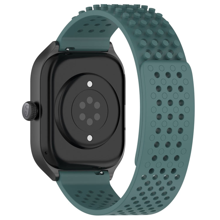 KALEBOL 20mm Silicone Strap Samsung Galaxy Watch6 Classic 47mm / 43mm / Huawei Watch GT 3 Pro 43mm Flat Push Type Watch Band - Olive Green#serie_9