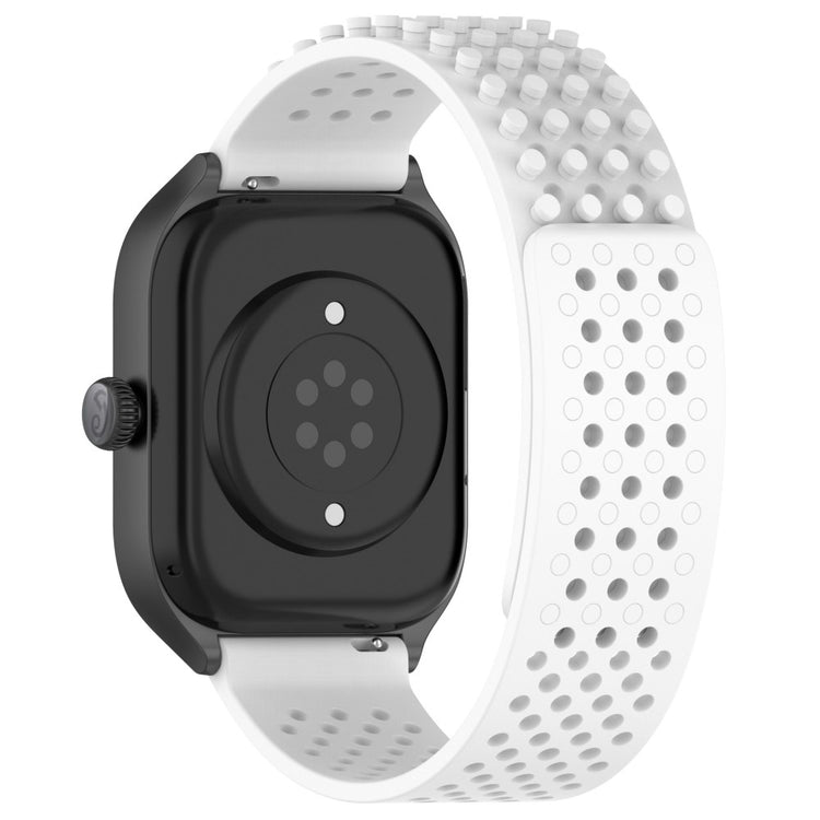 KALEBOL 20mm Silicone Strap Samsung Galaxy Watch6 Classic 47mm / 43mm / Huawei Watch GT 3 Pro 43mm Flat Push Type Watch Band - White#serie_12