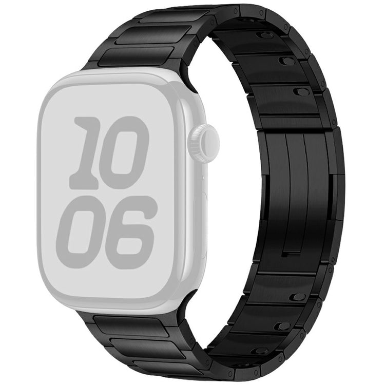 Wrist Strap Apple Watch Series 49mm - 45mm - 44mm - 42mm One-Bead Stainless Steel Watch Band - Black#serie_1