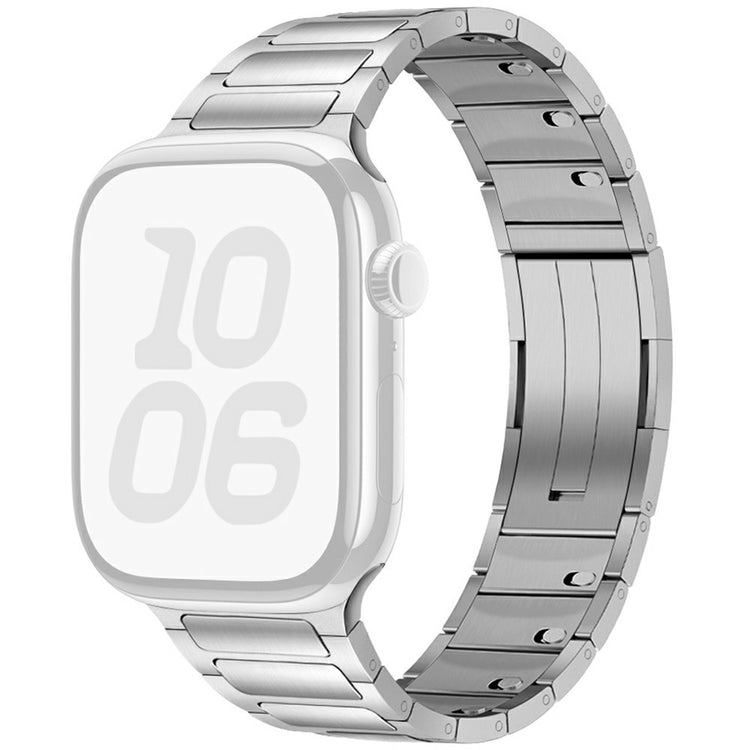 Wrist Strap Apple Watch Series 49mm - 45mm - 44mm - 42mm One-Bead Stainless Steel Watch Band - Silver#serie_2