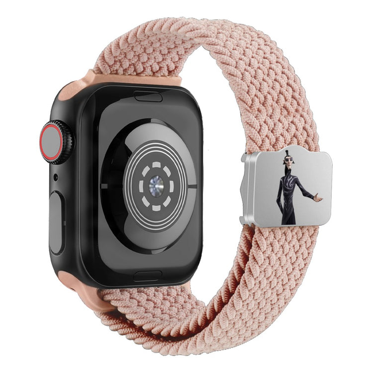 Watch Strap Apple Watch Series 49mm - 45mm - 44mm - 42mm Ne Zha UV Printed Nylon Band - Deep Pink / Shen Gongbao#serie_3