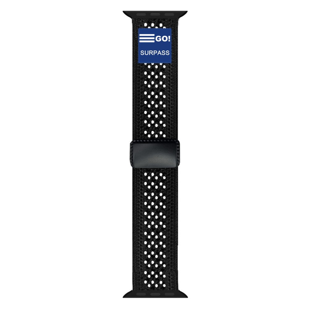 Watch Band Apple Watch Series 41mm - 40mm - 38mm Nylon Sport Breathable Strap - Black#serie_1