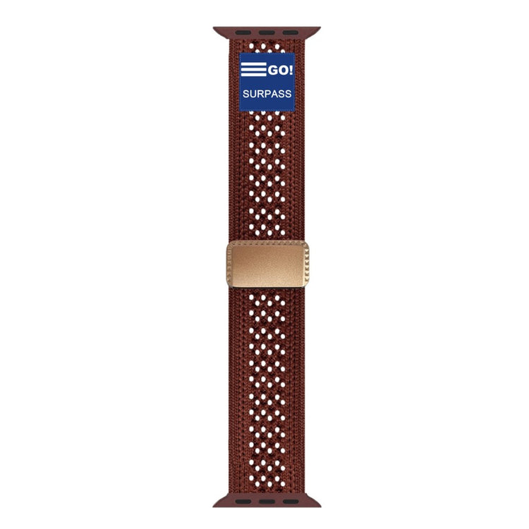 Watch Band Apple Watch Series 41mm - 40mm - 38mm Nylon Sport Breathable Strap - Wine Red#serie_4
