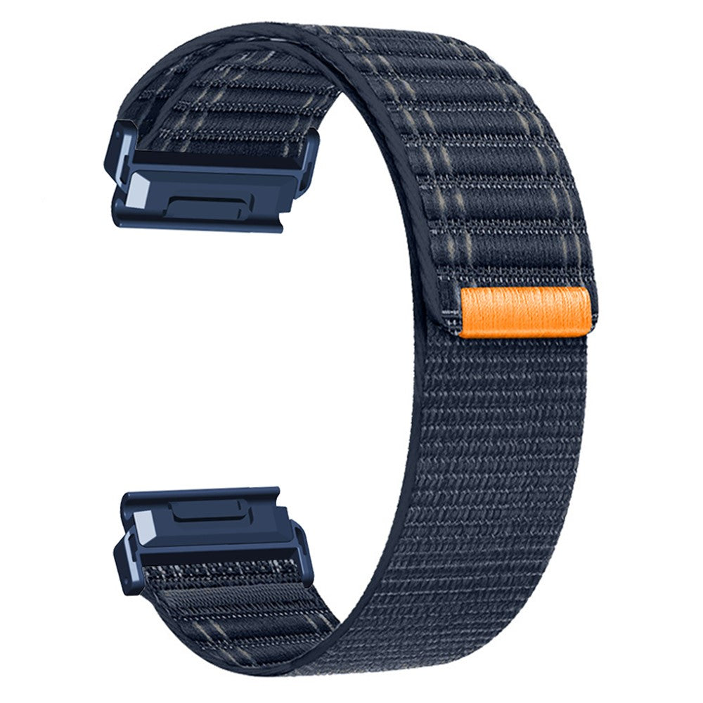 22mm Watchband Garmin Fenix 8 (47mm) / 7 / 6 / 5 Bands Titanium Nylon Loop Wrist Strap - Dark Blue / Blue#serie_2