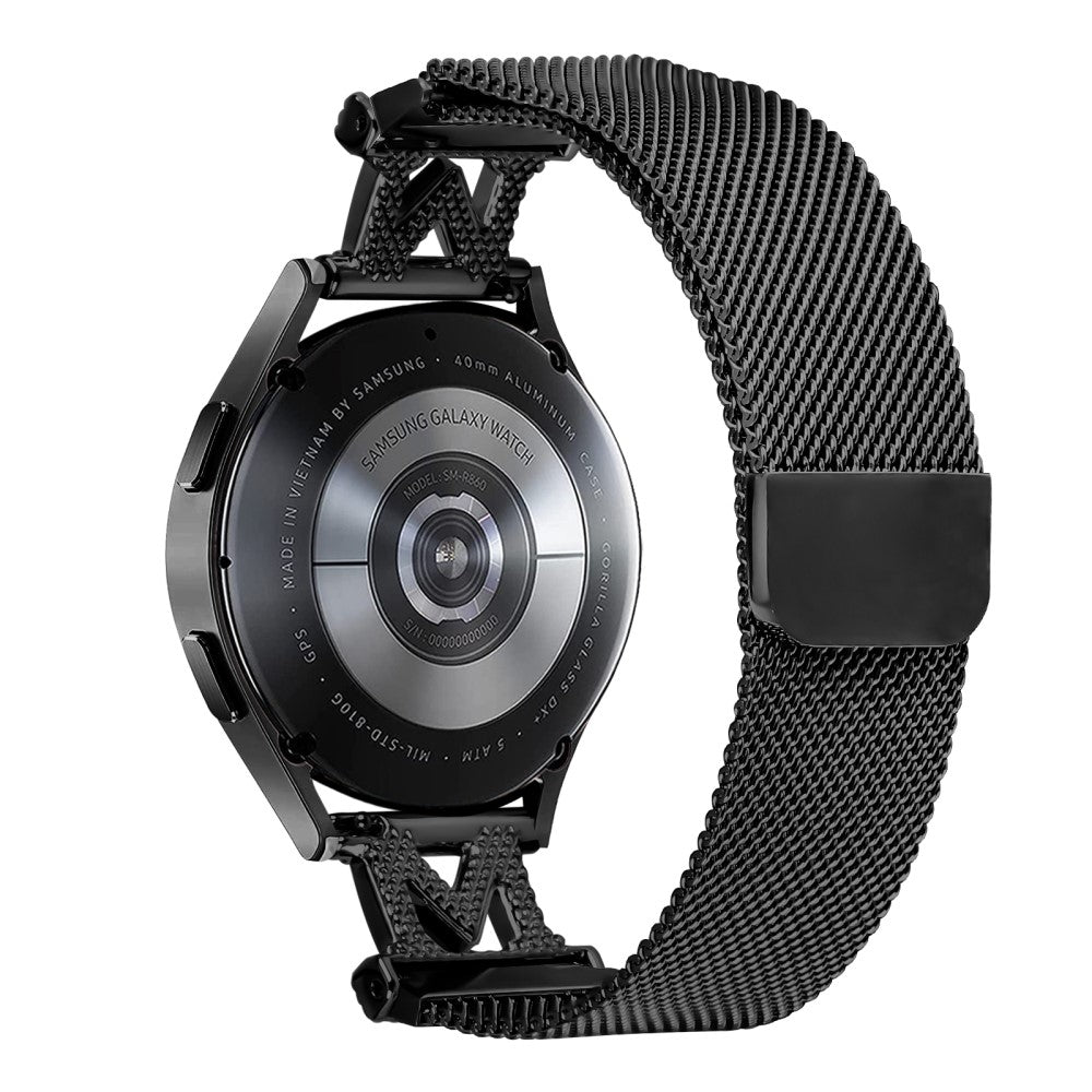 M-Type Milanese Bands SyncUP Kids Watch Stainless Steel Metal Strap - Black#serie_2