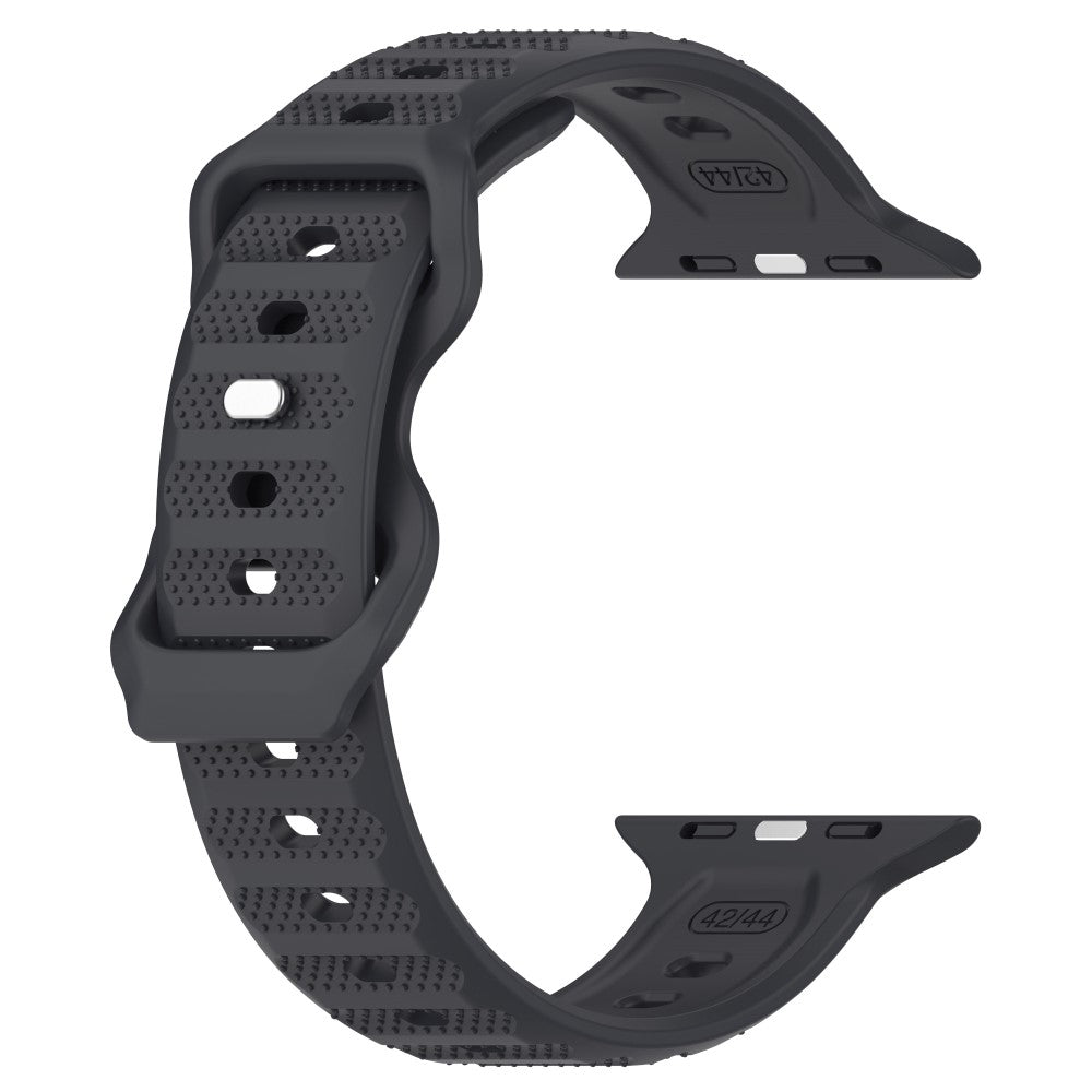 Mega Kønt Silikone Universal Rem passer til Apple Smartwatch - Sølv#serie_8