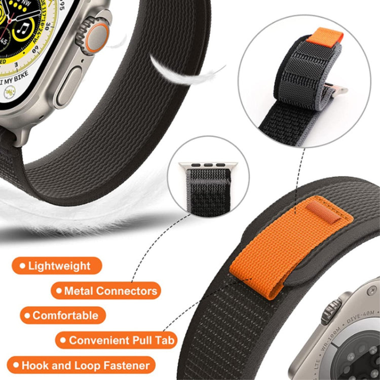 Meget Hårdfør Metal Og Nylon Universal Rem passer til Apple Smartwatch - Orange#serie_12