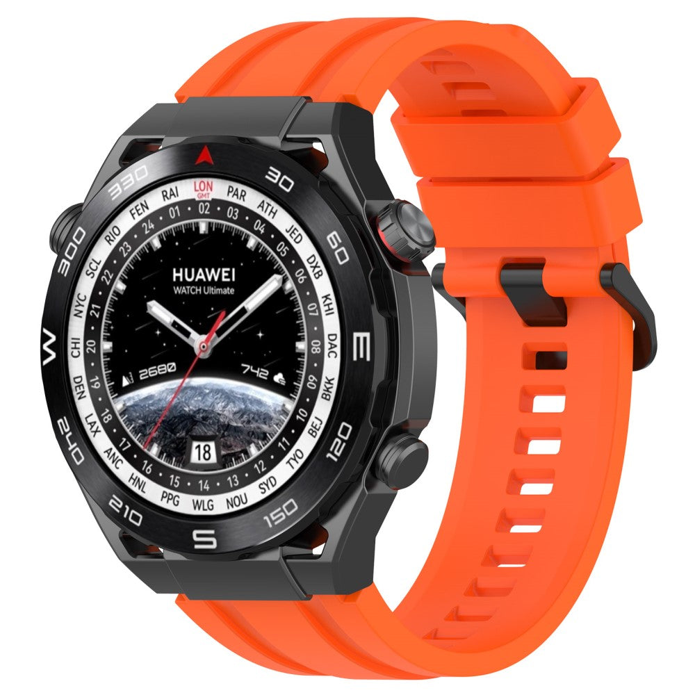 Superflot Metal Og Silikone Universal Rem passer til Smartwatch - Orange#serie_8