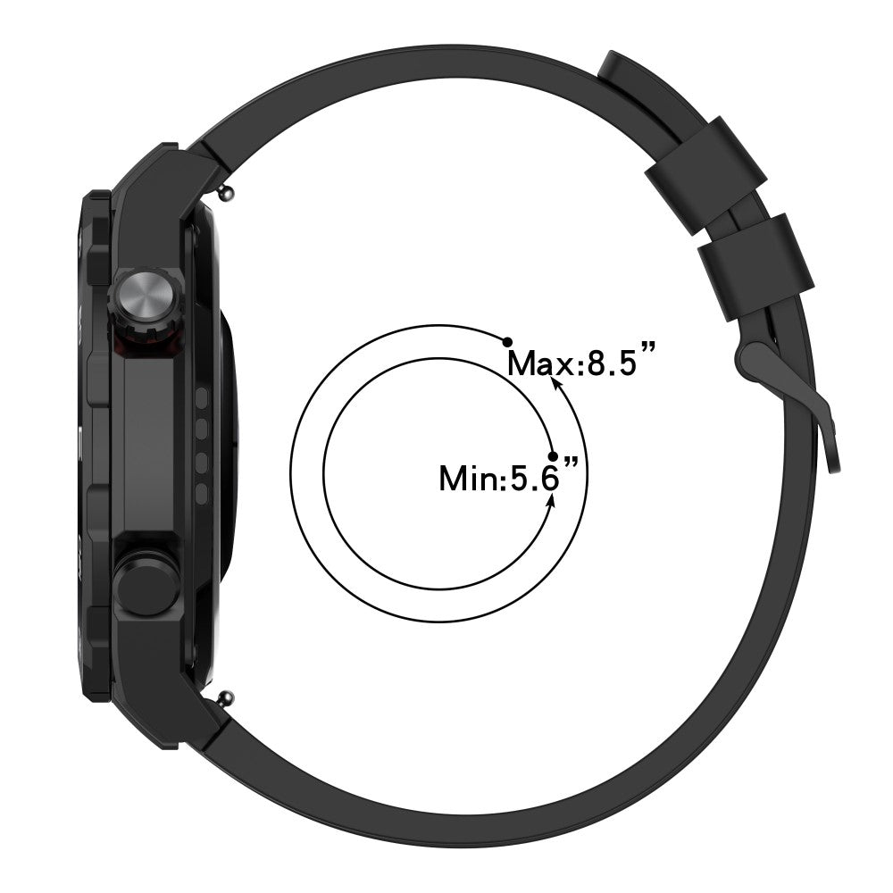 Superflot Metal Og Silikone Universal Rem passer til Smartwatch - Orange#serie_8