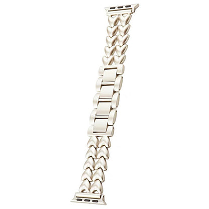 Solid Metal Universal Rem passer til Apple Smartwatch - Hvid#serie_4