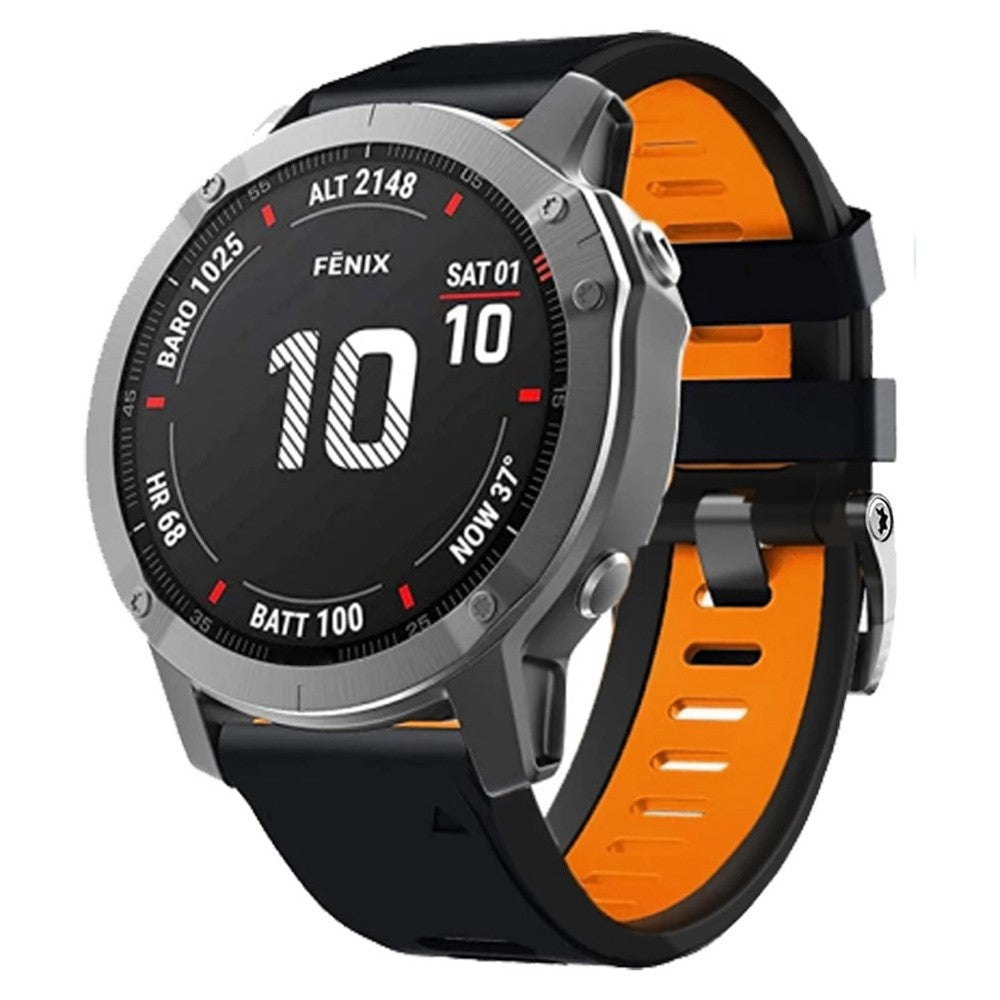 Meget Fantastisk Metal Og Silikone Universal Rem passer til Smartwatch - Orange#serie_2