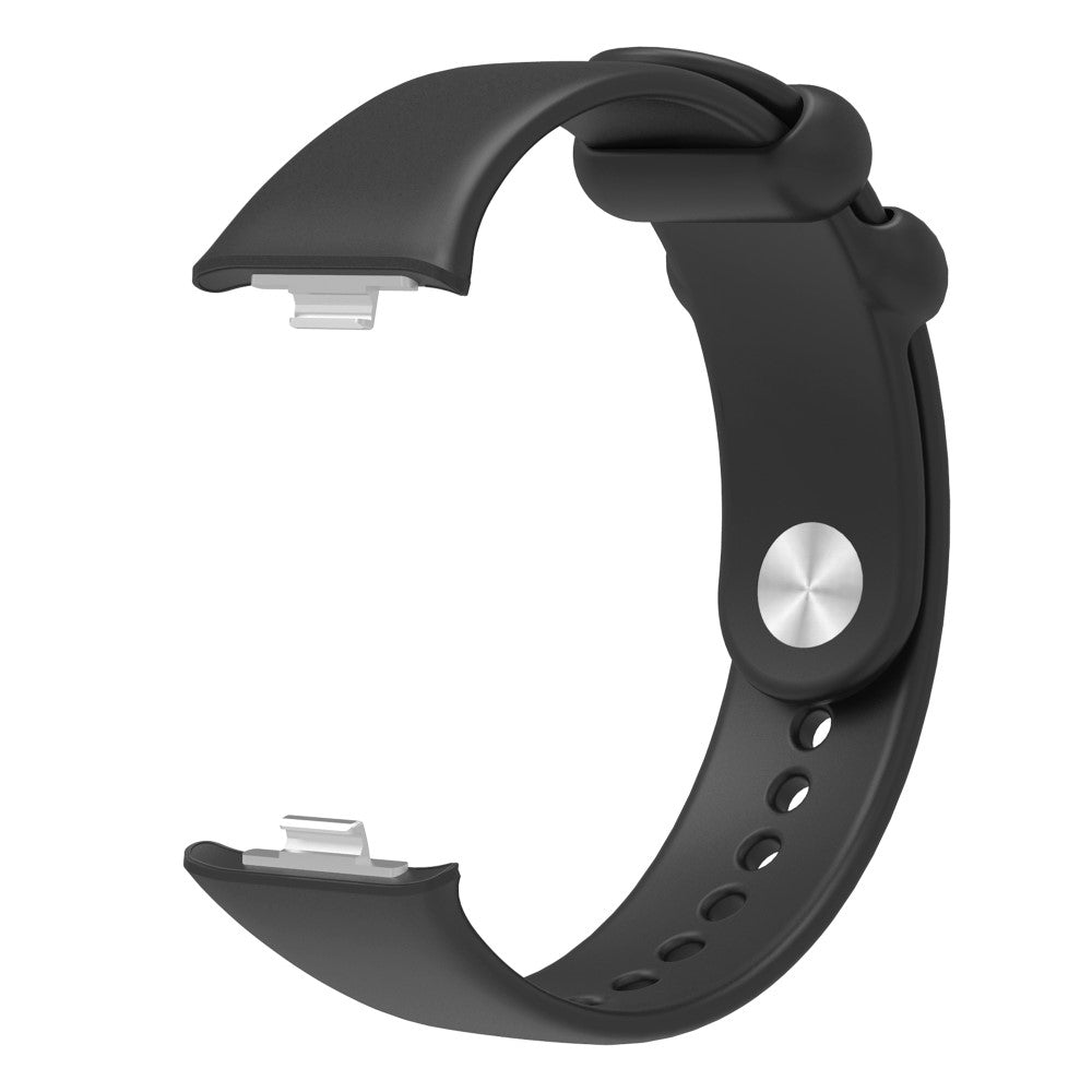 Super Cool Metal Og Silikone Rem passer til Xiaomi Smart Band 8 Pro - Sort#serie_3