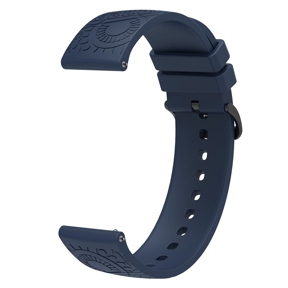 Super Slidstærk Silikone Universal Rem passer til Smartwatch - Blå#serie_4
