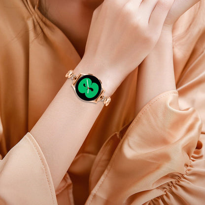 Kønt Metal Og Rhinsten Universal Rem passer til Samsung Smartwatch - Pink#serie_3