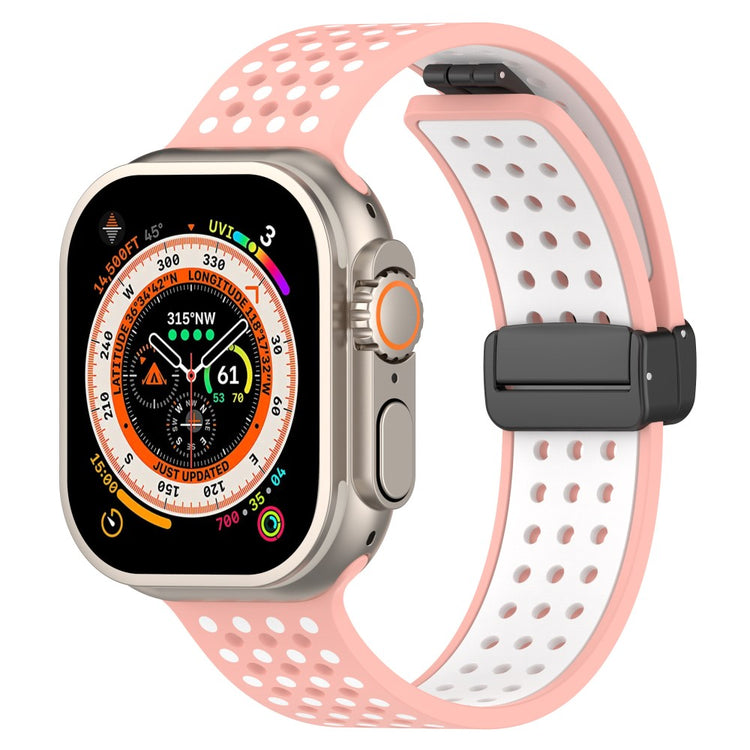 Sejt Silikone Universal Rem passer til Apple Smartwatch - Pink#serie_4