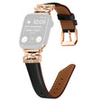 Super Piacevole Apple Smartwatch Finta Pelle E Strass Universali Cinturino