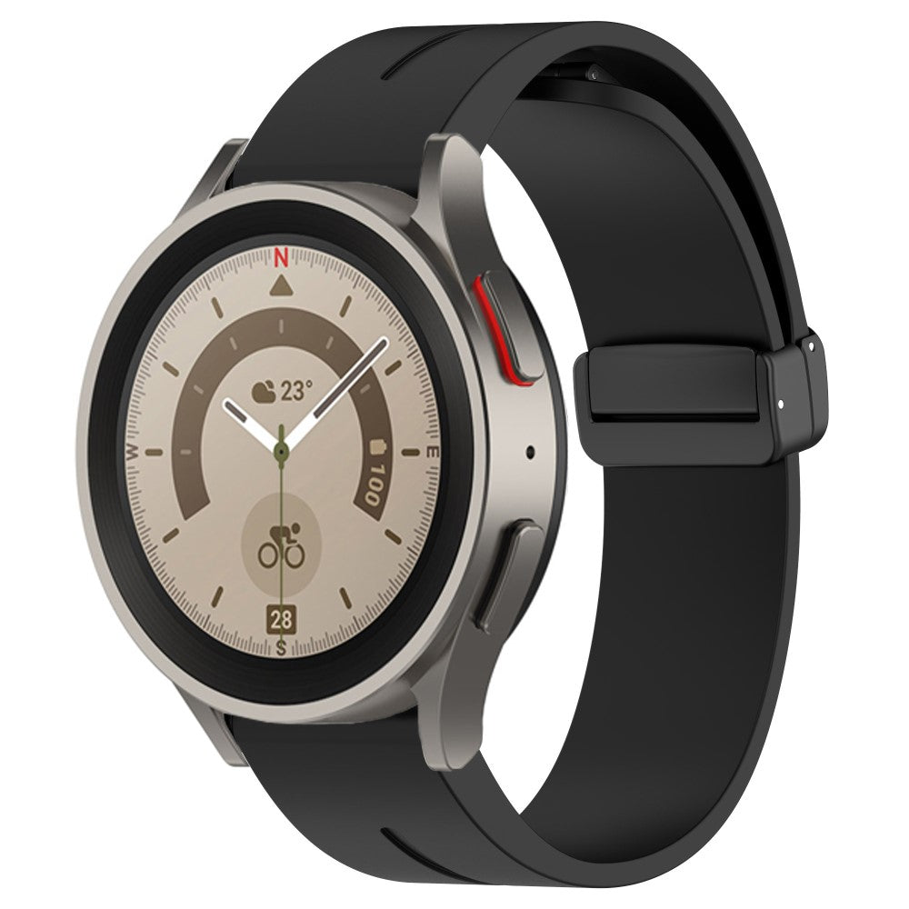 Holdbart Silikone Universal Rem passer til Smartwatch - Sort#serie_1